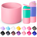 Diumepo Silicone Water Bottle Boot for Owala 14/16oz, Anti-Slip Protective Sleeve Bottom Bumper Protector for Owala 12 oz Tumbler, Flip 14 oz and FreeSip 16 oz Water Bottle (Light Pink)