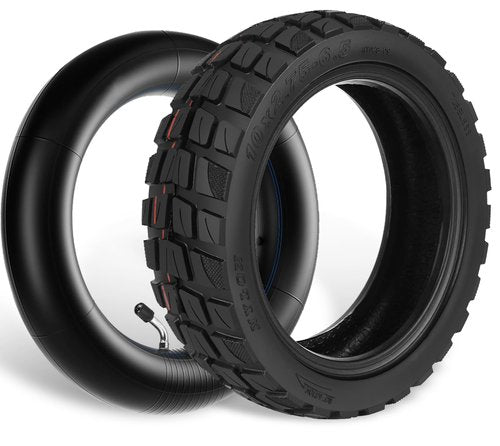 GYL 10x2.75-6.5 Off-road Rubber Outer Tire with 10 Inch Inner Tube for Speedway 5 Dualtron 3 Hover-1 Alpha JOYOR S Hiboy Titan PRO Electric Scooter Explosion-Proof Shockproof Super-Grip