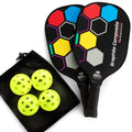 Premium Pickleball Set – 2 Paddle Set with Mesh Carry Bag, 4 Balls by Day 1 Sports - Durable Pickle Ball Paddles with Cushion Comfort Grip and Accessories - Graphite-Face Racquets, Pickleballs