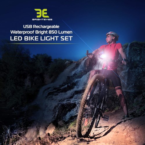 Bright Eyes Ember - New Ultra Bright Bike Light - Improved Brightness & Runtime - 10+ HRS on Standard Brightness - USB Rechargeable - Original & GoPro Compatible Mount Options - Small, Light & Bright