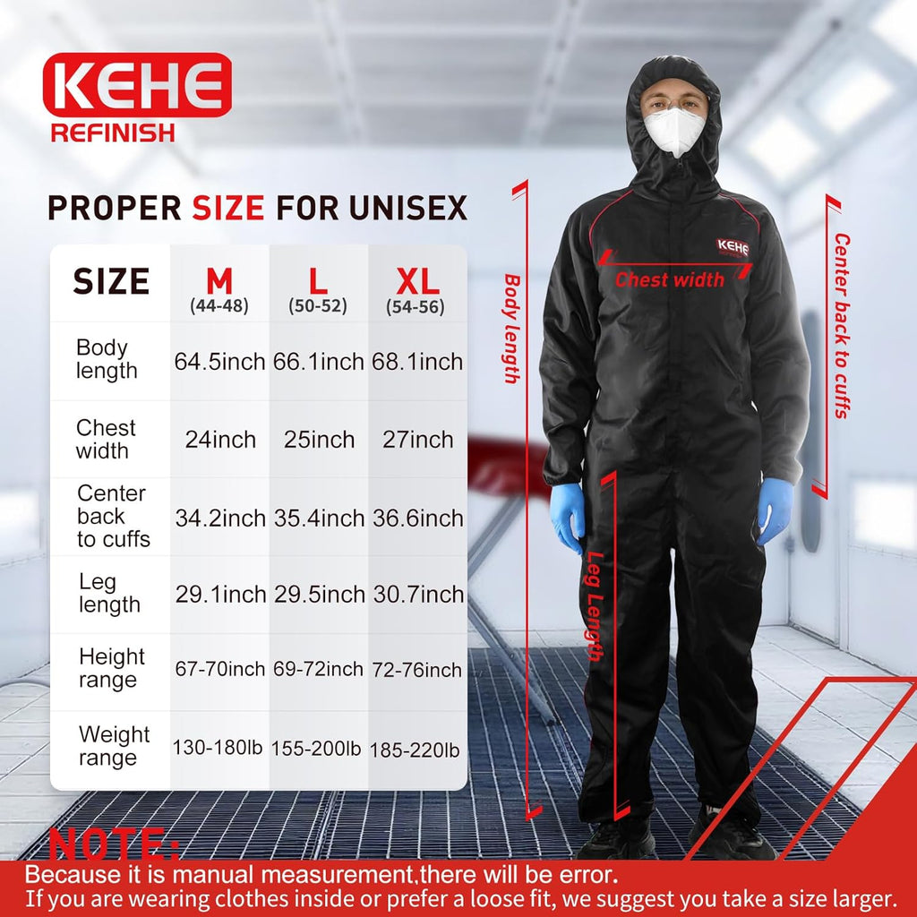 Skiennix Reusable Anti-Static Paint Spray Suit - Protective Overall for Safe Painting