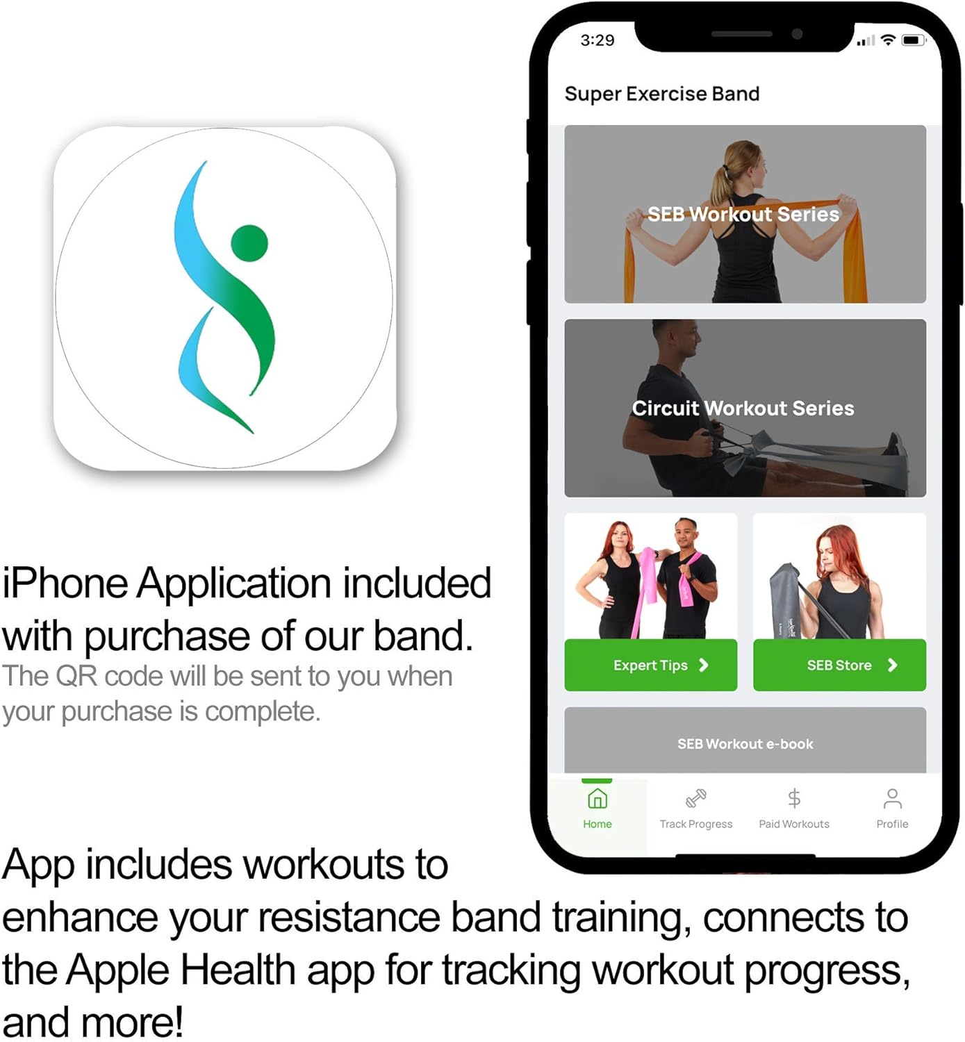 Resistance Band for Working Out | Super Exercise Bands 8,16,24 Yard Bulk Rolls |10 Strengths in Light Medium and Heavy Resistance Bands | Latex Free Workout Bands Including App and e-Book