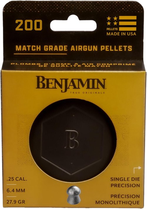 Benjamin Precision Domed Pellets - Single-Die Design for Enhanced Accuracy | Ideal for Target Shooting