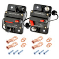 60Amp Circuit Breaker by [Brand Name] - DC 12V-48V for Marine, RV & Solar Systems | IP67 Waterproof, Manual Reset (Pack of 2)