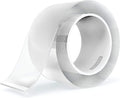 LLPT Nano Tape - Double-Sided Heavy Duty Gel Tape | 2.36 Inch x 16.5 Feet, Clear & Washable, No Residue for Home & Office Decor