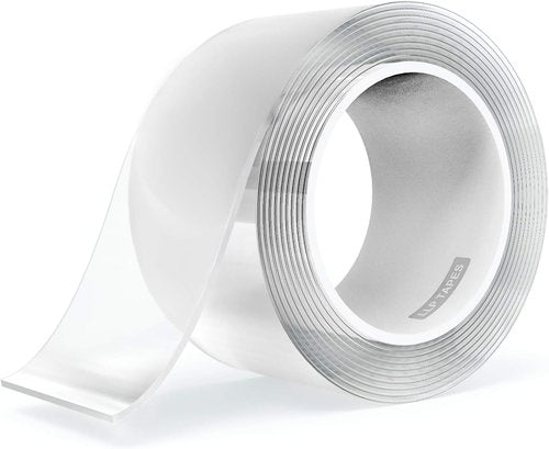 LLPT Nano Tape - Double-Sided Heavy Duty Gel Tape | 2.36 Inch x 16.5 Feet, Clear & Washable, No Residue for Home & Office Decor