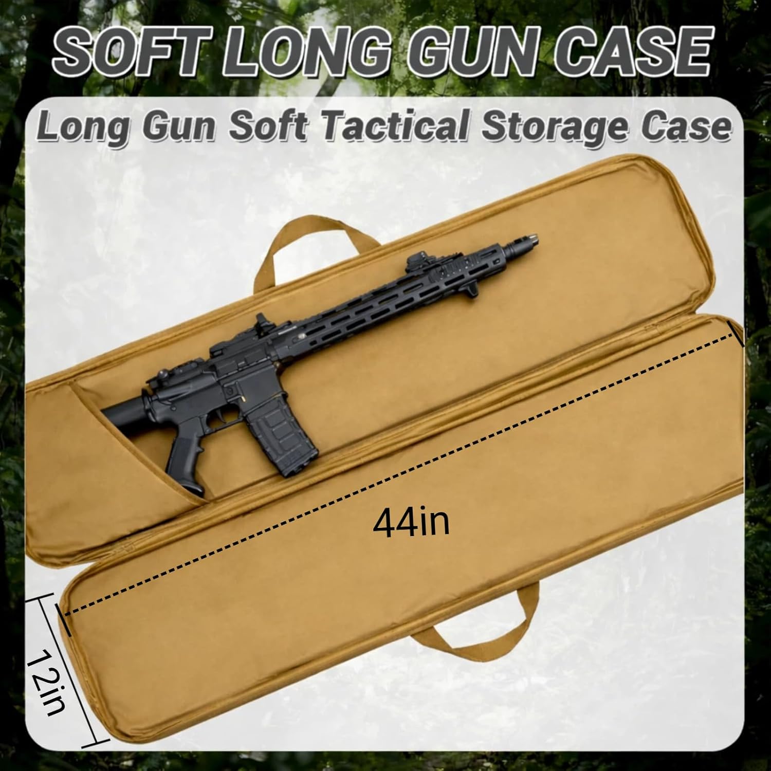 Skiennix Soft Gun Case - Durable Oxford Fabric Rifle & Shotgun Backpack | 47" & 36" with Tactical Pockets