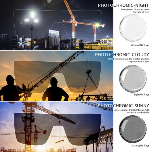 BEASVFE Z87 Color-Changing UV400 Protective Sunglasses (Matte Black)