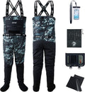 Goture Waterproof Fly Fishing Waders - 5-Layer Breathable Design with Multiple Storage Pockets | 5 Sizes Available