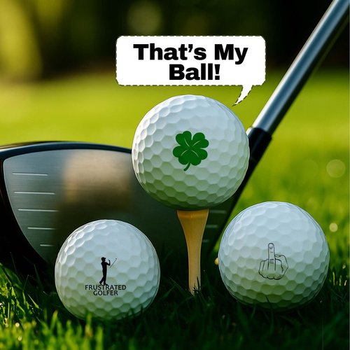 Golf Ball Stamp - Quick-Dry Permanent Marking Tool, Reusable & Waterproof Golfing Stamper - Ideal Gift for Golfers, Dads, Retirement, Durable Golf Accessory for Father’s Day, Christmas & Birthday