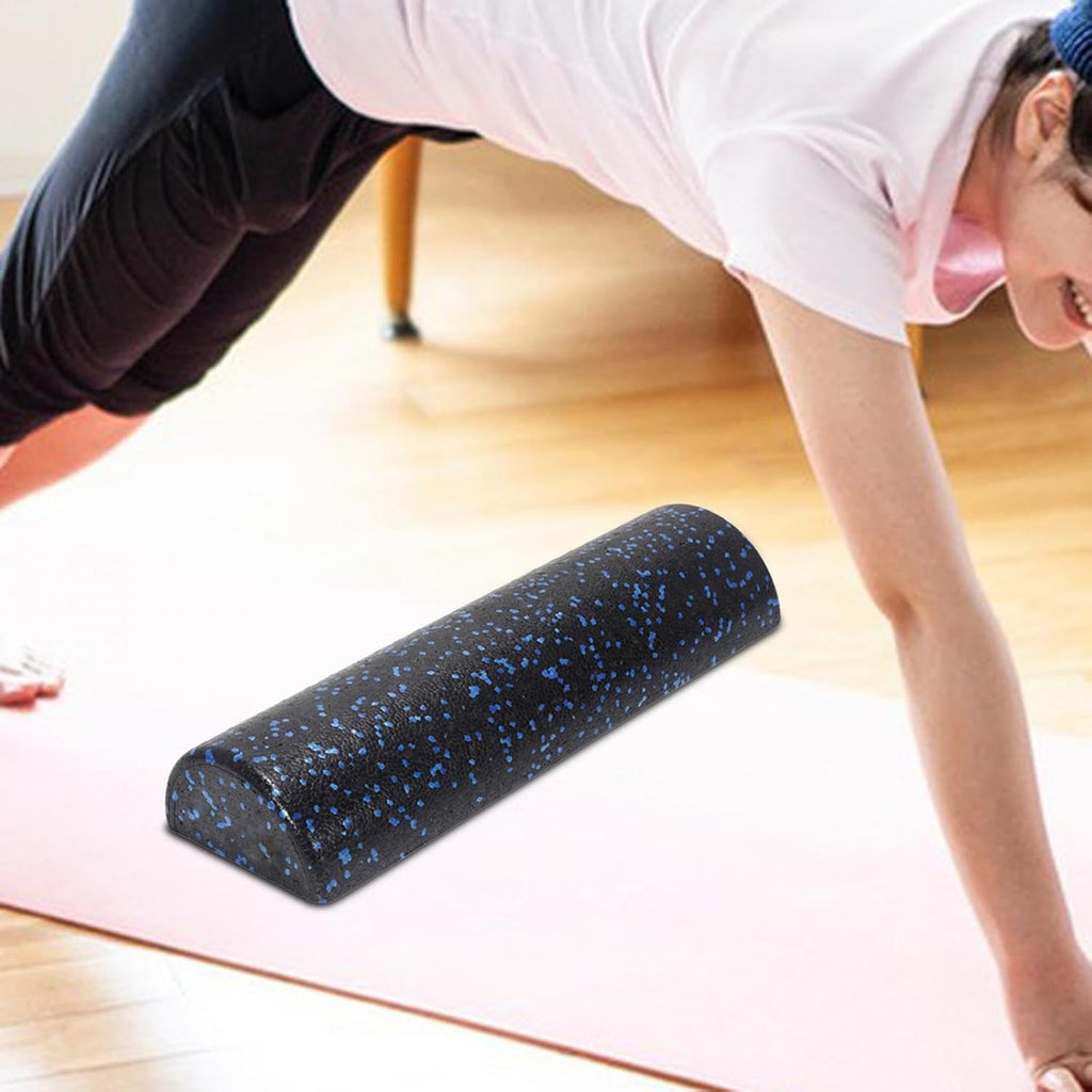 Skiennix Half Round Foam Roller - 18-Inch Muscle Recovery Tool for Neck and Back Pain Relief