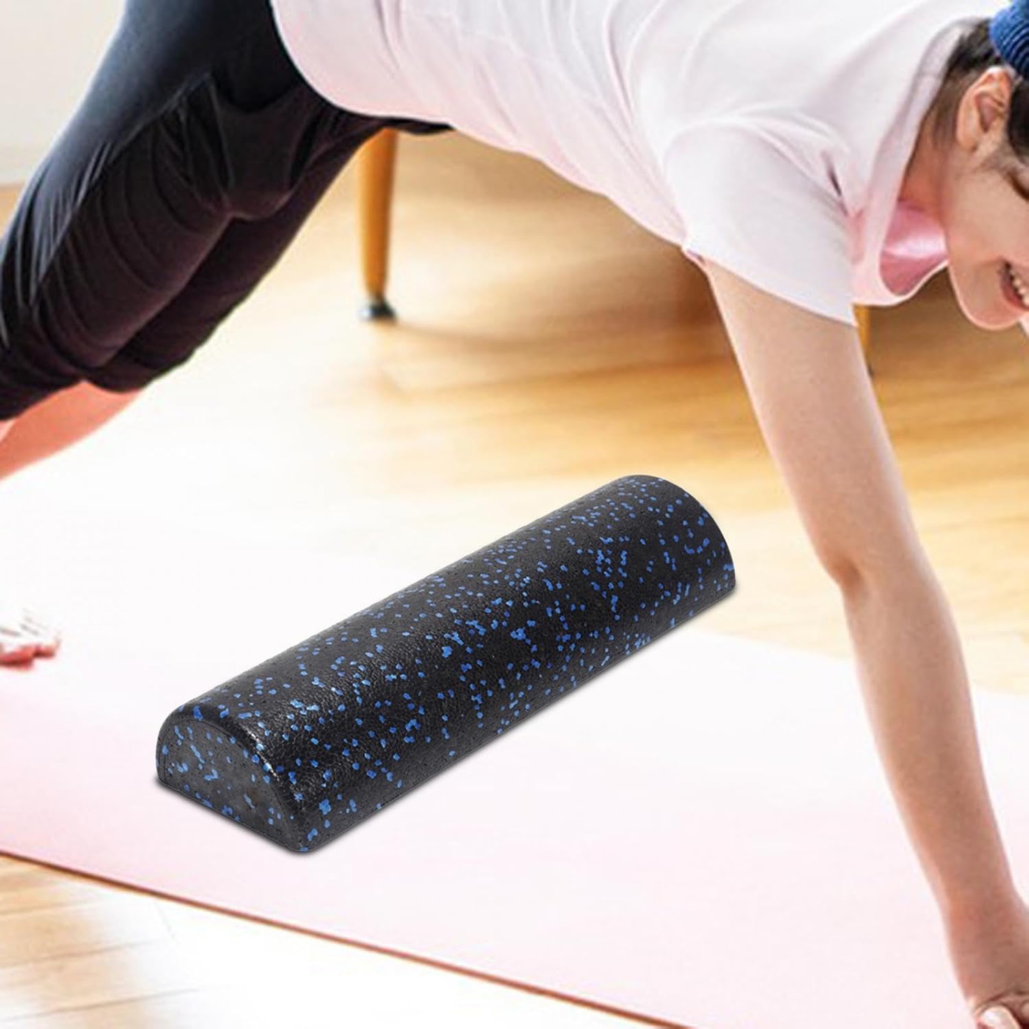 Skiennix Half Round Foam Roller - 18-Inch Muscle Recovery Tool for Neck and Back Pain Relief