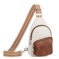 CLUCI Small Sling Bag for Women, Vegan Leather Fanny Pack Crossbody Bags for Women, Chest Bag With Guitar Strap