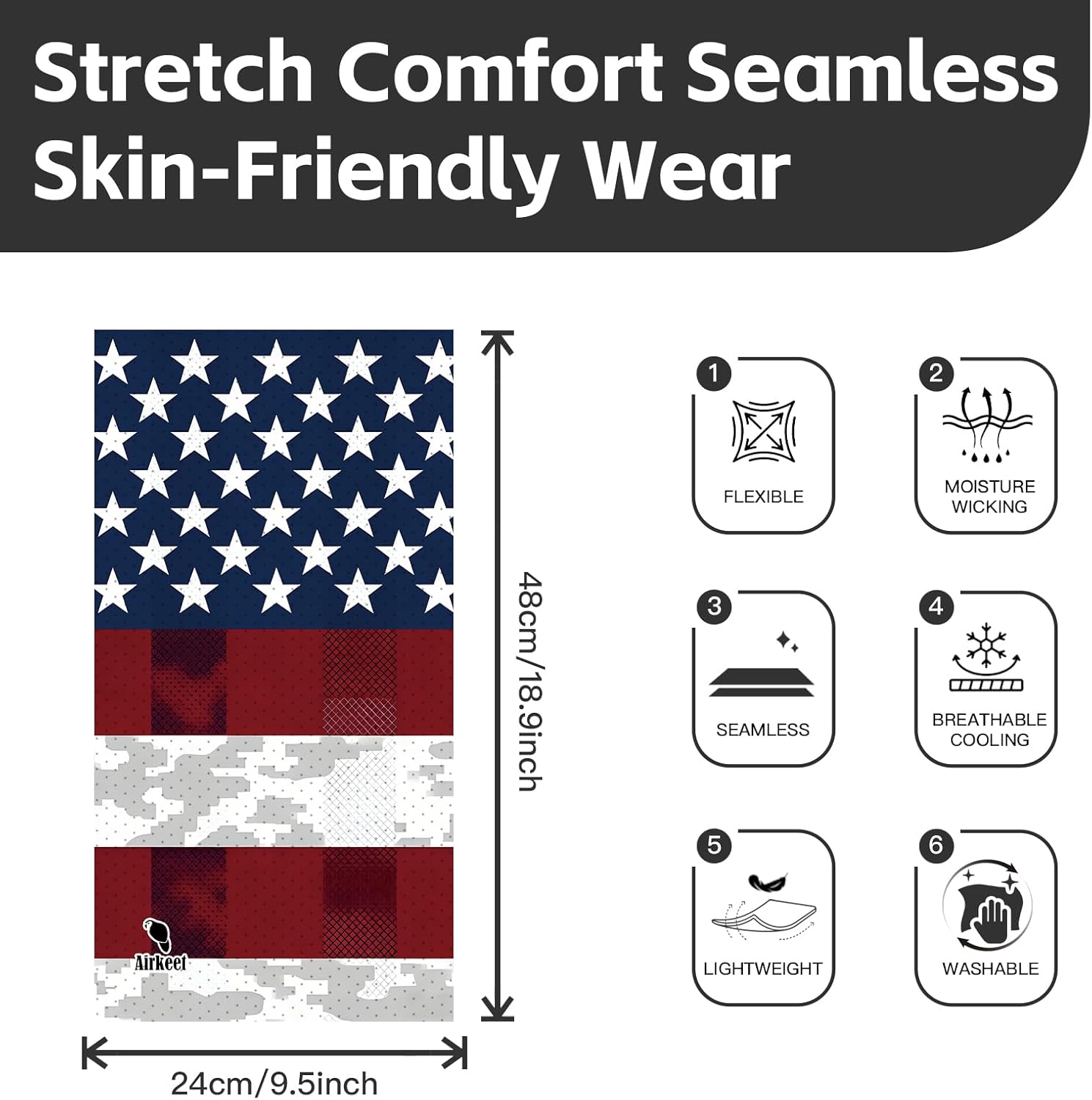Skiennix Summer Cooling Neck Gaiter - UV 50+ Sun Protection, Breathable Ice Silk for Outdoor Activities