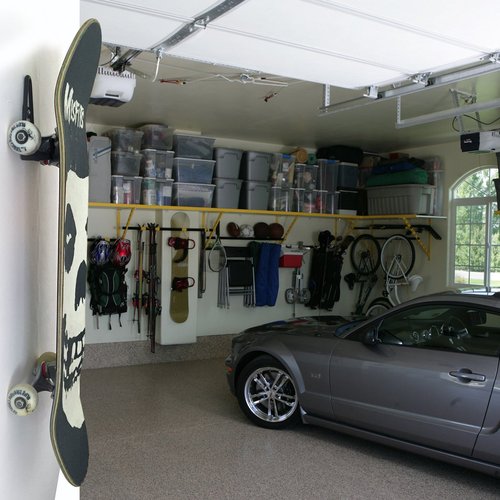 Grab & Go Skateboard Longboard Wall Hanger Storage Mount Rack