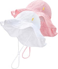 HONGTEYA Baby Sun Hat - Adjustable Toddler Beach Hat with Wide Brim for Sun Protection | Summer Outdoor Use