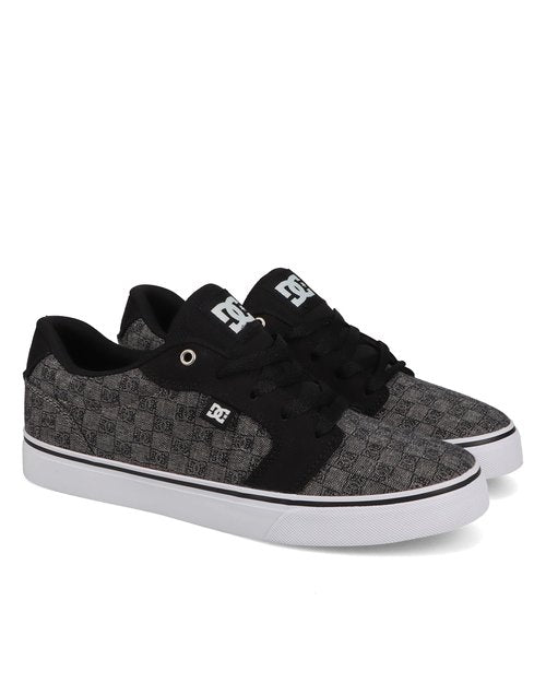 DC Men's Anvil TX SE Skate Shoe, Grey/Black, 8