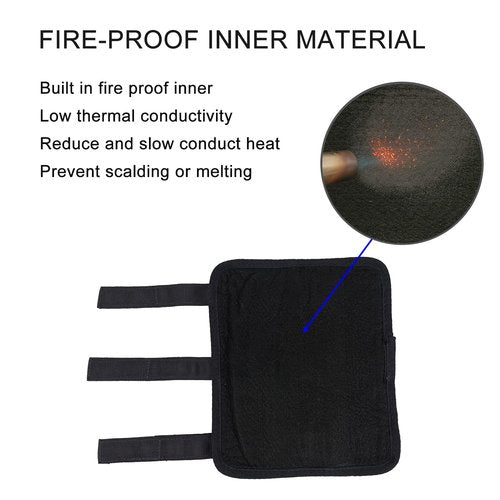 Buraku Suppressor Cover (5/7/7.5/8/9 inch) with Burnproof Microfiber Sleeve Heat Resistant Suppressor Wrap (9 inch)
