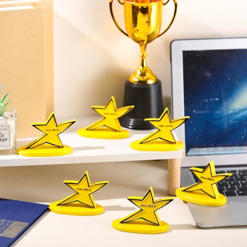 Landical 12 Pcs Funny Star Trophy Set - Humorous Desk Decor for Coworkers | Perfect Birthday Gift