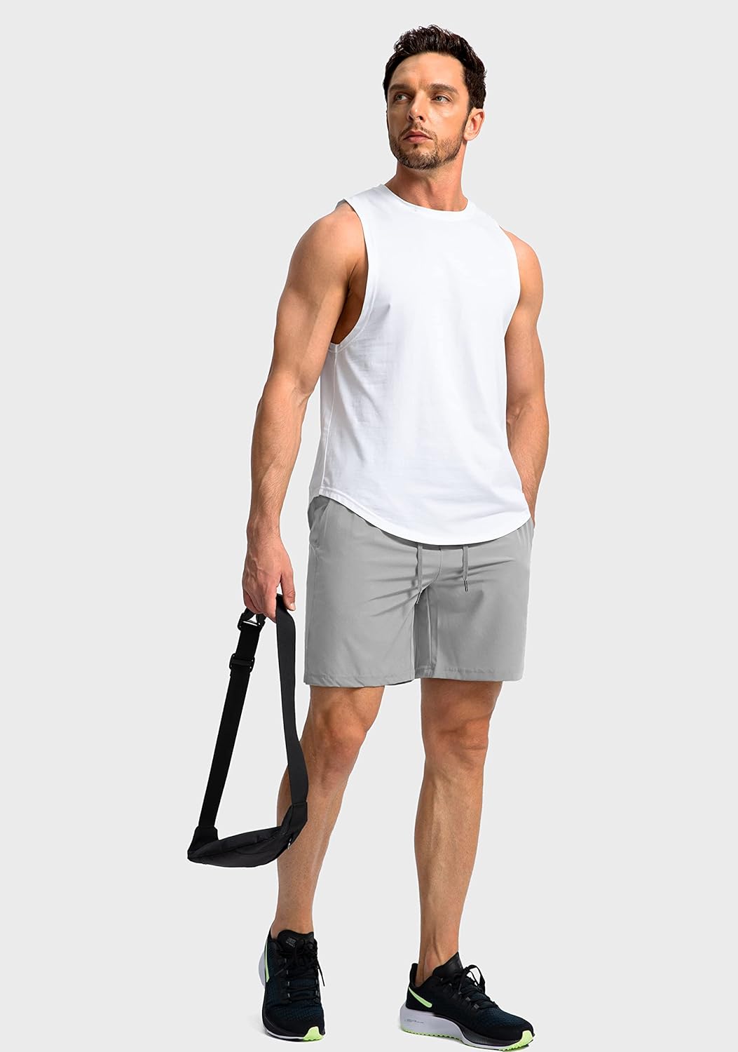 Soothfeel Men's Running Shorts - Lightweight Quick-Dry Athletic Shorts with Zipper Pockets | Available in 9", 7", 5" Sizes