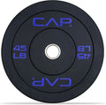CAP Barbell Rubber Olympic Bumper Plate - Durable Weightlifting Plates | Multiple Colors Available