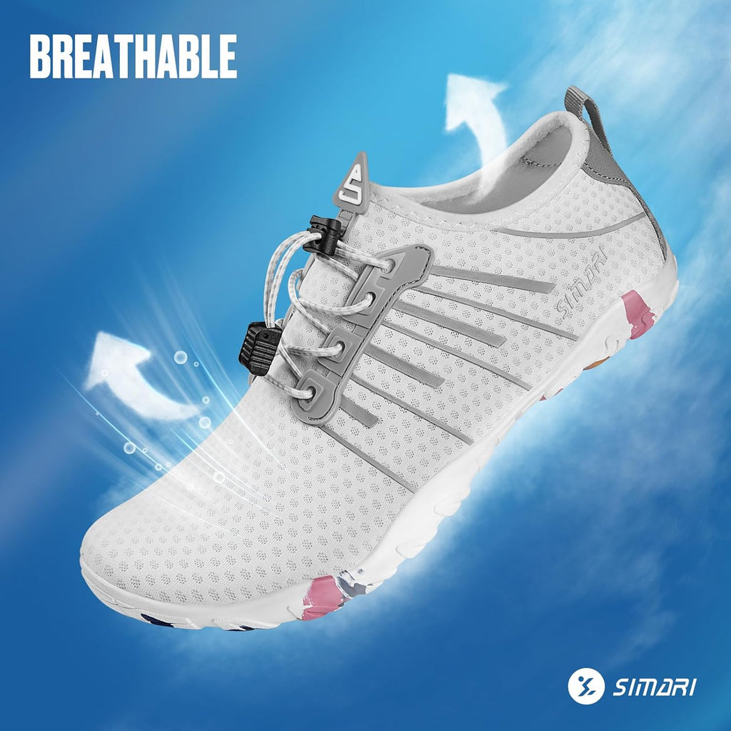 SIMARI Water Shoes - Quick-Dry Barefoot Aqua Socks for Surfing, Swimming & Beach Sports | Non-Slip Design