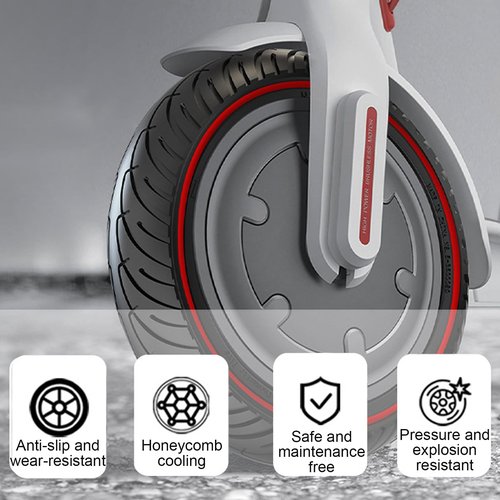 2PCS Solid Tires, 8.5x2 Inch Electric Scooter Replacement Wheels, 8 1/2'' Front or Rear Honeycomb Tire for Gotrax Gxl V2/XR/APEX Xiaomi M365/Pro Hiboy S2/S2R Hover-1 Journey and All 8.5'' Scooter Tire