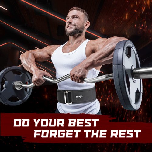Yes4All Self-Locking Weight Lifting Belt Durable and Comfortable Workout Belt - Perfect For Women and Men for Squats, Deadlifts, and More Small