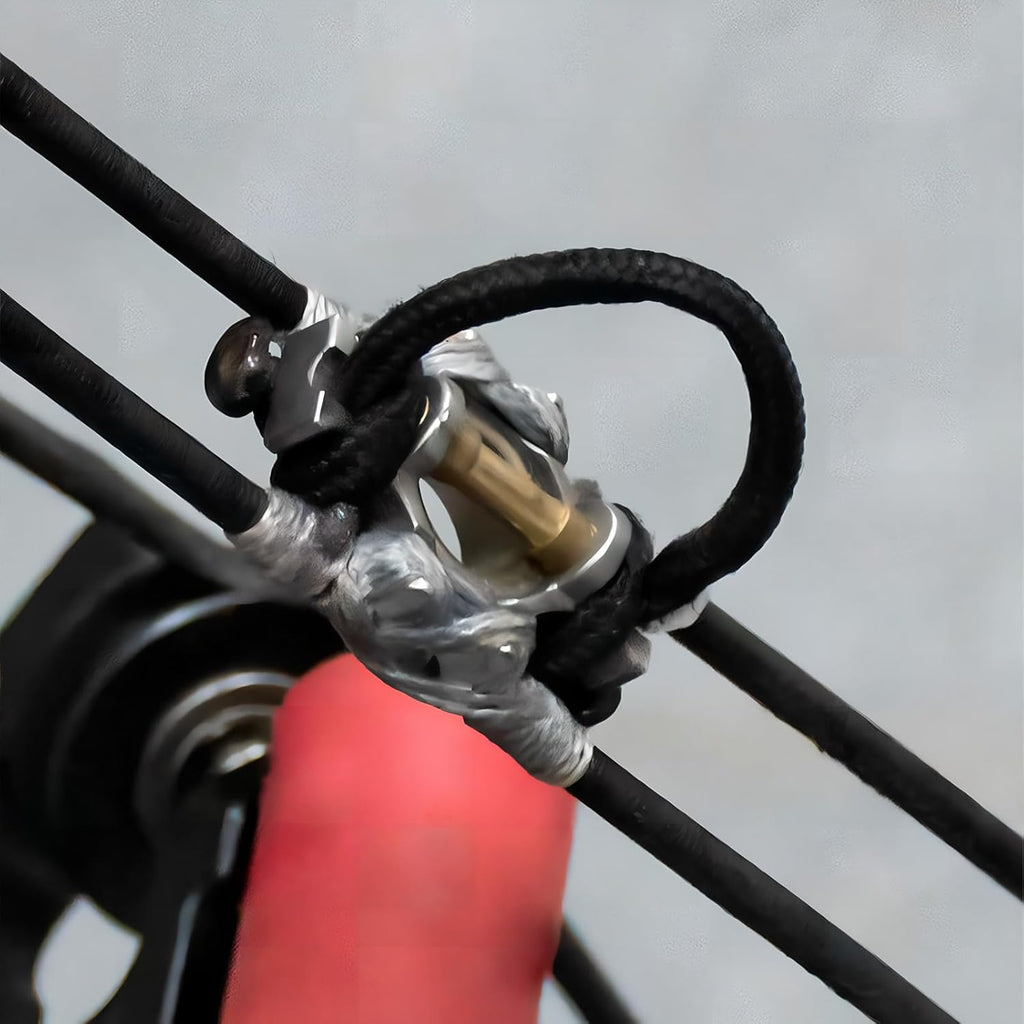 Skiennix Steel Ball Archery D Loop - Dual Purpose Compound Bow Accessory for Precision Shooting