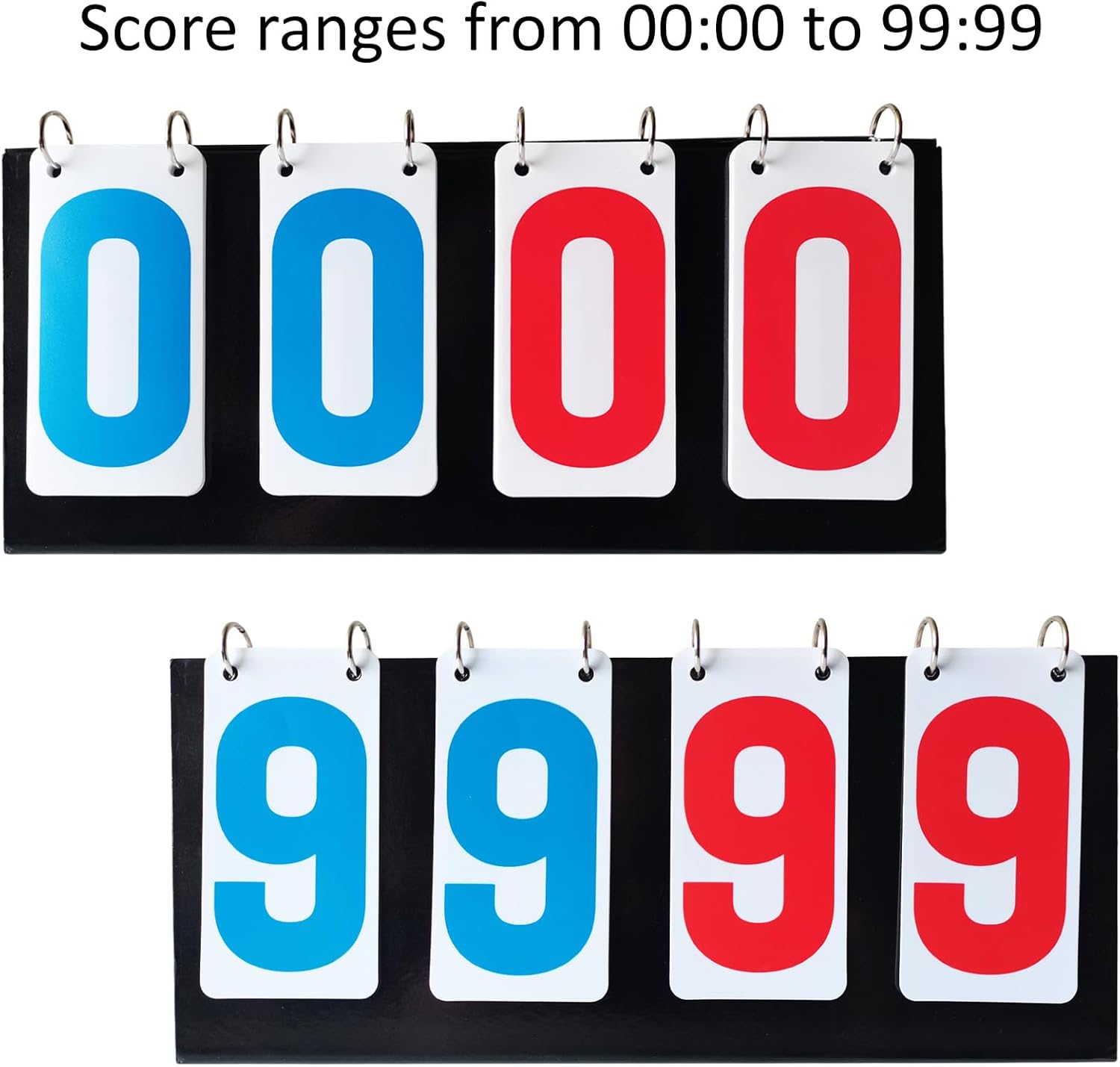 Skiennix Portable Score Keeper - 4-Digit Flipper Counter for Football, Basketball, Tennis