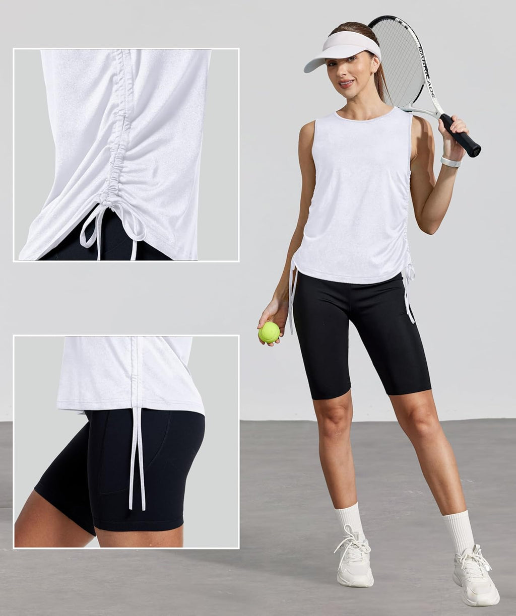 Skiennix Women's Workout Tank Tops - Stylish Pilates & Gym Summer Outfits | Comfortable Fit