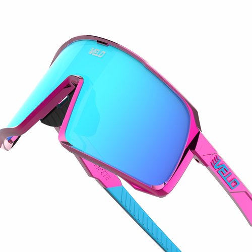VELO Shades – Changeup – Baseball/Softball Sunglasses – By Jax of The Bullpen Training (Gen2, Cotton Candy - Metallic, Sml Adlt/Youth)
