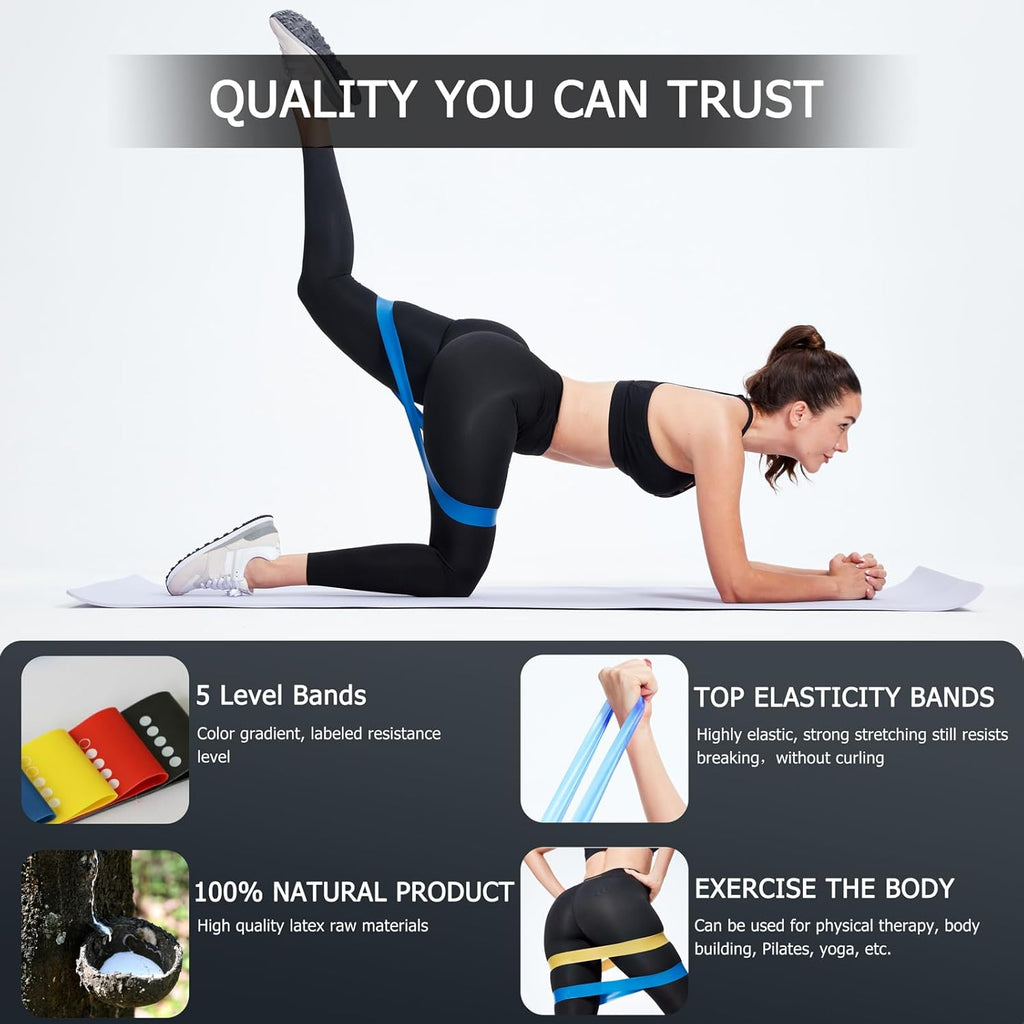 Skiennix Professional Resistance Bands - 10-Piece Set for Effective Workouts | Durable & Versatile