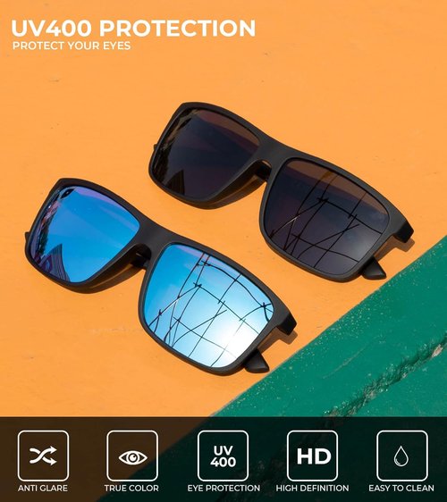 KALIYADI Polarized Sunglasses for Men - UV400 Protection for Driving, Fishing & Golf