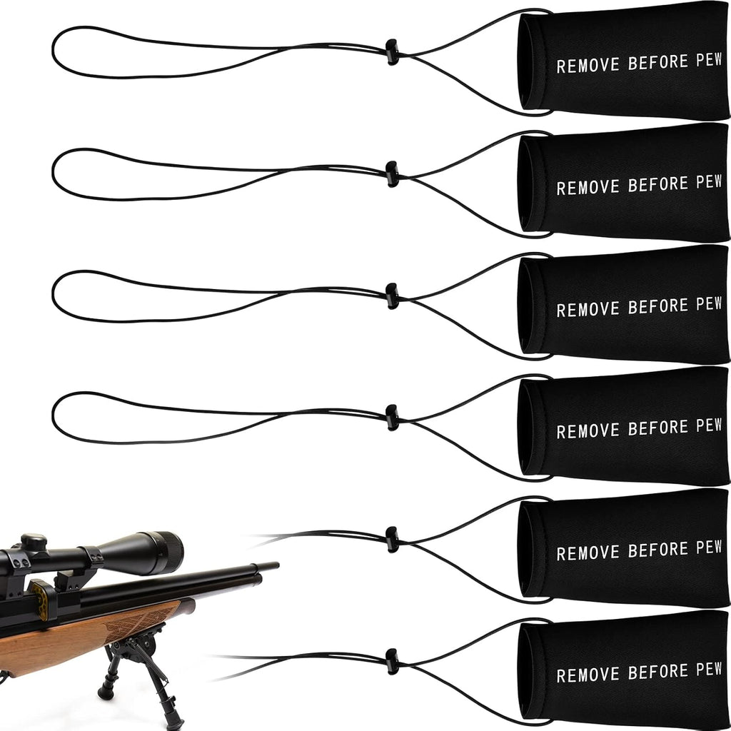 Riakrum Airsoft Barrel Cover - 6 Pcs with Elastic Bungee Cord | 5.51 x 3.15 Inch for Paintball Markers