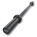 E.T.ENERGIC 4ft Olympic Barbell - Heavy Duty Chrome Steel Weightlifting Bar for 2-Inch Plates, 500LBS Capacity Bar with Knurled Grip & Ball Bearings - Compact Strength Training Barbell for Men & Women Home Gym Workout, Black