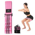 Adjustable Fabric Resistance Bands for Squats, Glutes & Legs – 5 Levels of Customizable Size, Width & Tension, Non-Slip Booty Bands for Men and Women, Pilates & Yoga Workouts RB-06(Light)