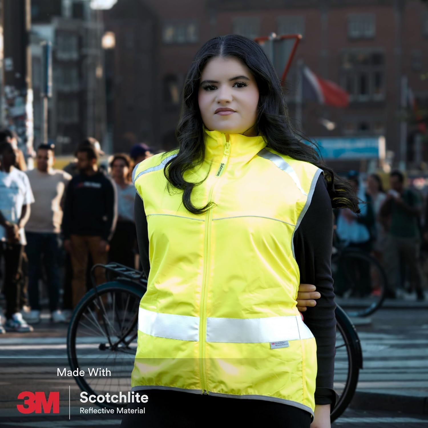 Salzmann High Visibility Cycling Vest - Reflective Gilet with 3M Scotchlite for Safety