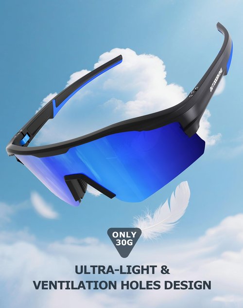 KALIYADI Mens-Sunglasses Polarized Running-Sunglasses: Sports Sun Glasses Men Women UV400 Protection for Cycling Fishing