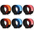 LOBKIN 6 Pack Safety Bracelets, LED Slap Armband Kids Walking at Night Safe LED Light Wrist Light Reflective Belt, Magic Band Running Lights for Runners