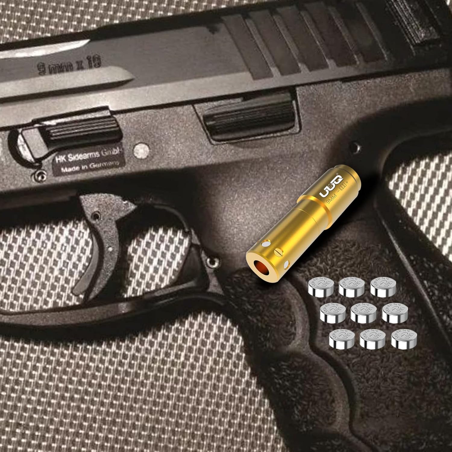 UUQ Laser Bore Sight - Red/Green Dot Beam for 9mm, .223 Rem, 5.56 NATO, .243, .308 & 12 Gauge Rifles