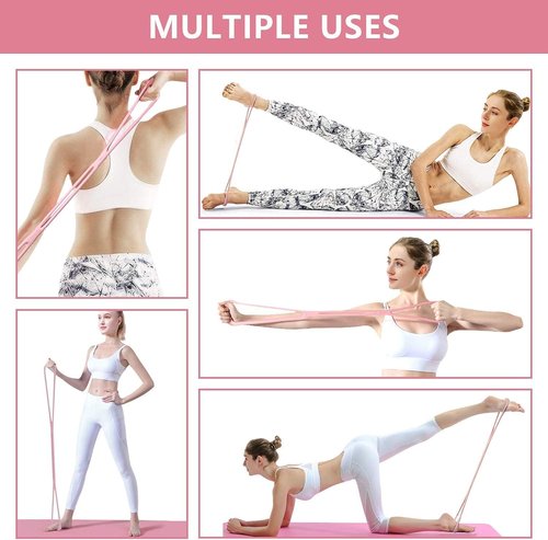 Figure 8 Resistance Band - Portable Elastic Fitness Chest Expander for Strength Training & Yoga