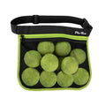 Pic-Ten Adjustable Pickleball & Tennis Ball Holder Waist Pouch - Mesh Hip Bag Carrier for Men, Women, Teens - Holds 10-12 Tennis or Pickleball for Cycling, Golf