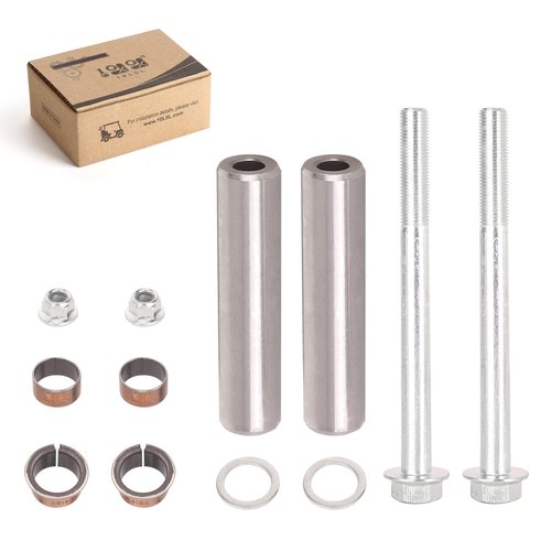 10L0L Golf Cart Spindle Assembly Repair Kit fit EZGO RXV 2008-UP & EZGO TXT/PDS 2001-UP, Include Spindle Bushings, King Pin Tubes,Claw Copper Sleeves and Washers,OEM# 70745-G01,614034,70648-G01