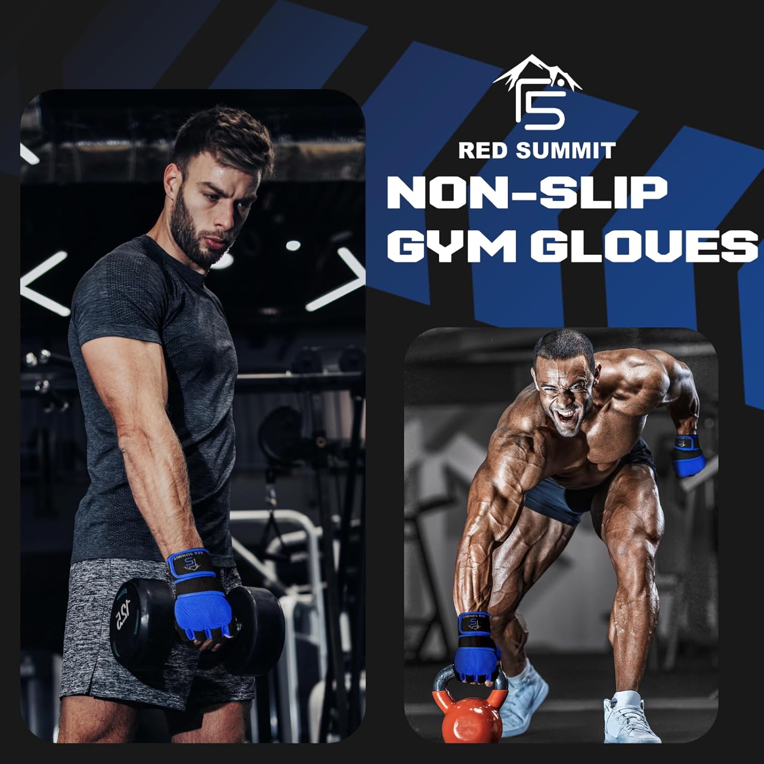Skiennix Weight Lifting Gym Gloves - Anti-Slip Palm & Wrist Support for Bodybuilding | Unisex Fitness Gear