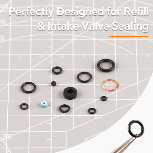 JINMUNIC 3 Pack Lighter Seal Kit for S.T.Dupont L2 - Includes O-Rings, Refill Valve Gaskets, Rubber Stoppers, and Filter Cotton for Lighter Repair
