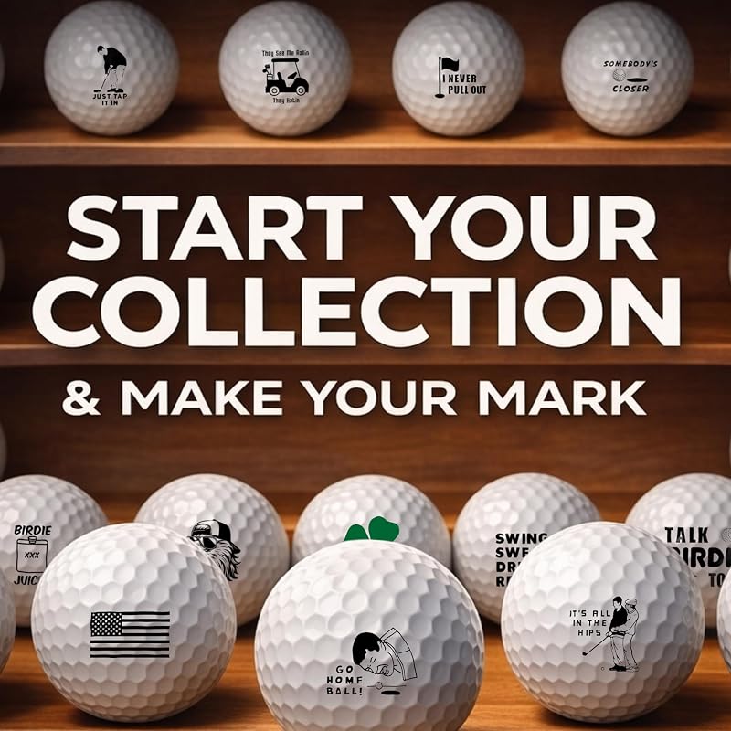 Ball Badge Monogram Golf Stamp – Shield Initial M (Variation of THIS listing)