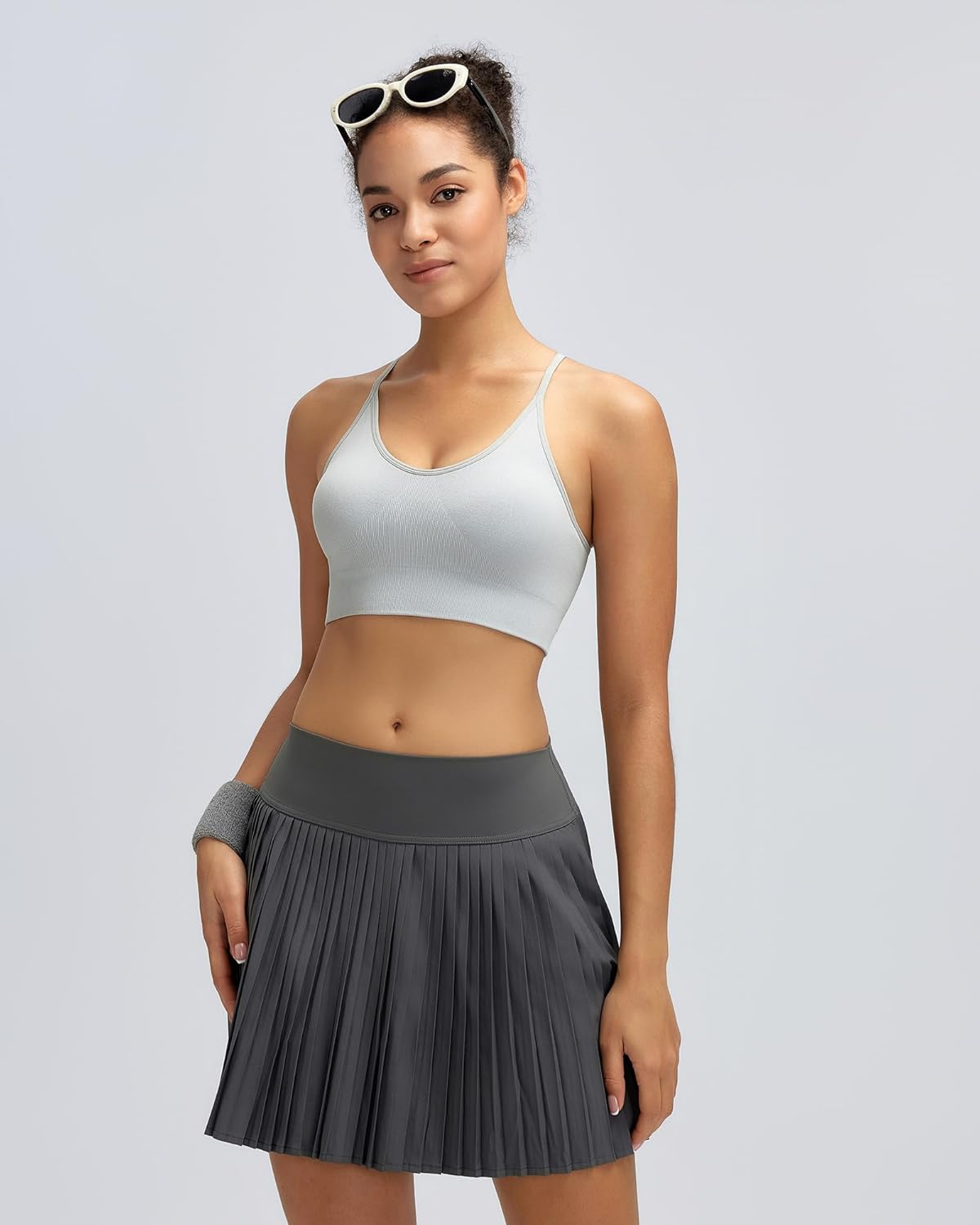 RUNNING GIRL Sports Bra - Supportive Crisscross Back Design with Removable Pads | Medium Support
