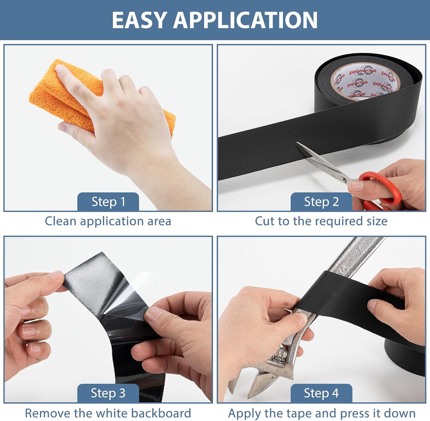 Rubber Grip Tape by [Brand Name] - 1 Inch x 26 FT | Ultra-Thin, Waterproof, Anti-Slip, Comfortable for Home Use