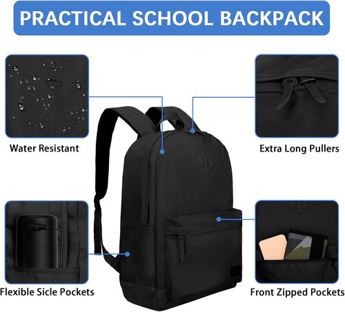 Goloni Anti-Theft Laptop Backpack - Water Resistant 17.3 Inch Travel Bag with USB Charging | Large Capacity for Men & Women
